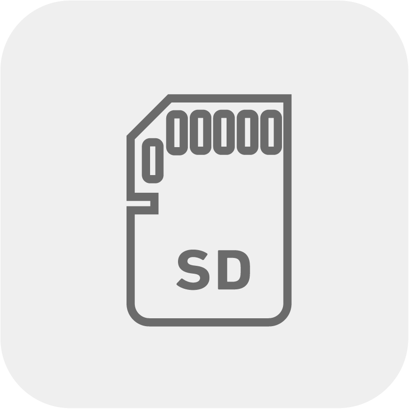 外部メモリーカード対応